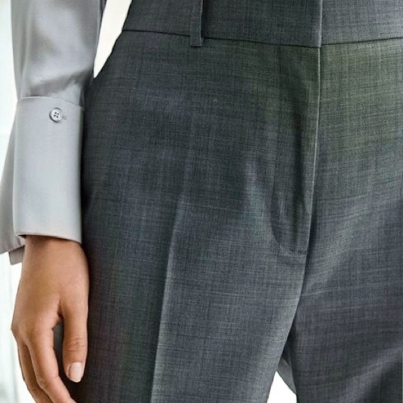 NWOT Reiss ‘Layton’ Slim Fit Wool Blend Suit Trousers in Grey Size 4 - Picture 2 of 16